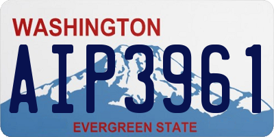 WA license plate AIP3961