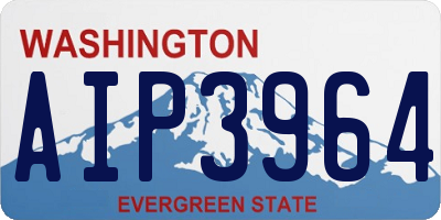 WA license plate AIP3964