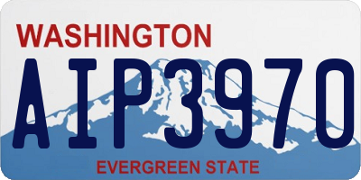 WA license plate AIP3970