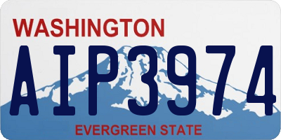 WA license plate AIP3974