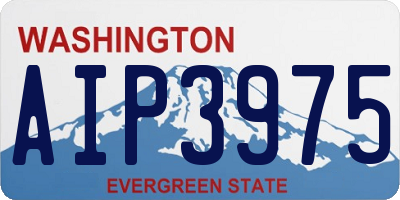 WA license plate AIP3975