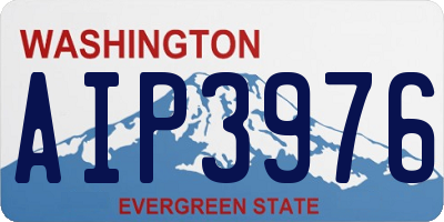 WA license plate AIP3976
