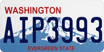 WA license plate AIP3993