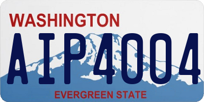 WA license plate AIP4004