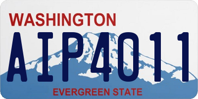 WA license plate AIP4011