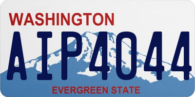 WA license plate AIP4044