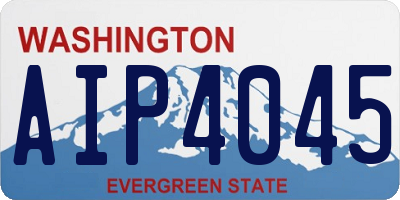 WA license plate AIP4045