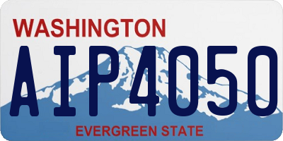 WA license plate AIP4050