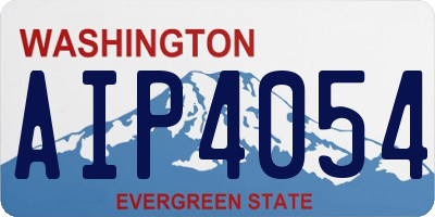 WA license plate AIP4054