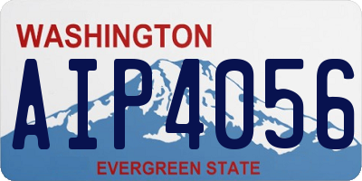 WA license plate AIP4056