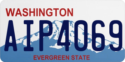 WA license plate AIP4069