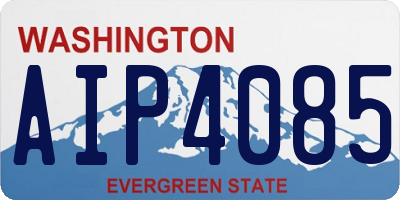 WA license plate AIP4085