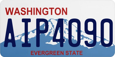 WA license plate AIP4090