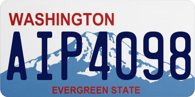 WA license plate AIP4098