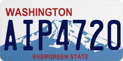 WA license plate AIP4720