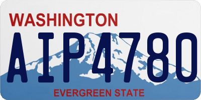 WA license plate AIP4780