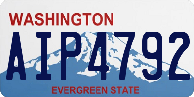 WA license plate AIP4792
