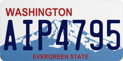 WA license plate AIP4795