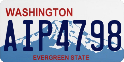 WA license plate AIP4798