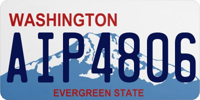 WA license plate AIP4806