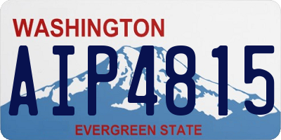 WA license plate AIP4815