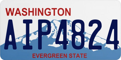 WA license plate AIP4824