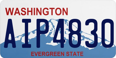 WA license plate AIP4830