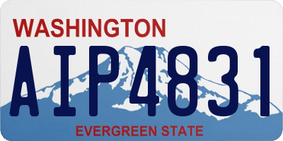 WA license plate AIP4831