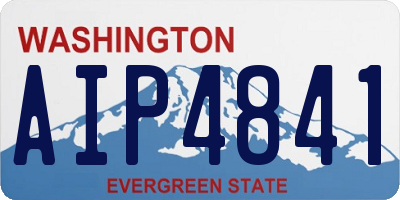 WA license plate AIP4841