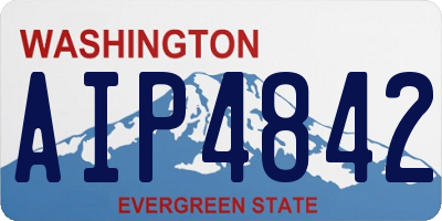 WA license plate AIP4842