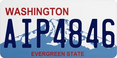 WA license plate AIP4846