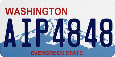 WA license plate AIP4848