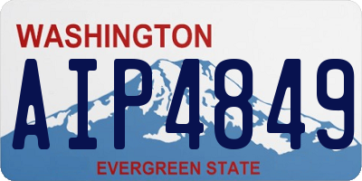 WA license plate AIP4849