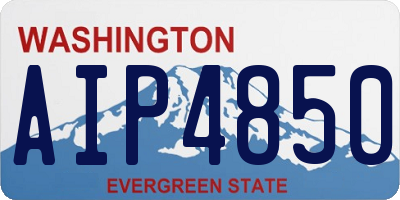 WA license plate AIP4850