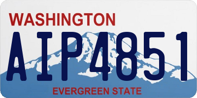 WA license plate AIP4851