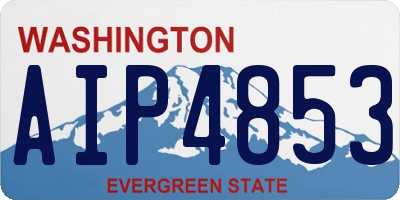 WA license plate AIP4853