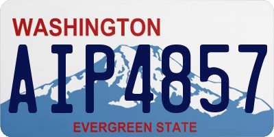 WA license plate AIP4857