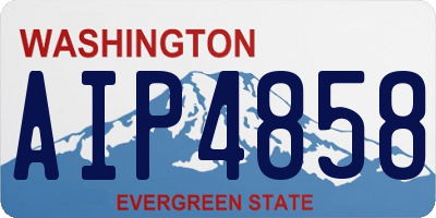 WA license plate AIP4858
