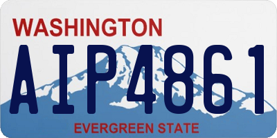 WA license plate AIP4861