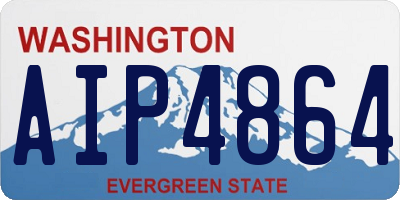 WA license plate AIP4864