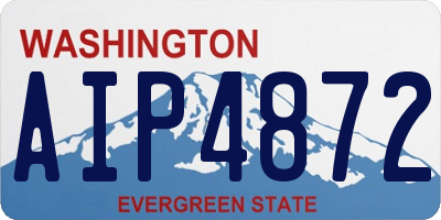WA license plate AIP4872