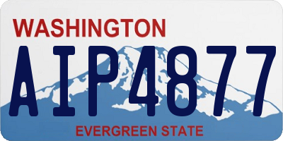 WA license plate AIP4877