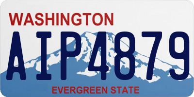 WA license plate AIP4879