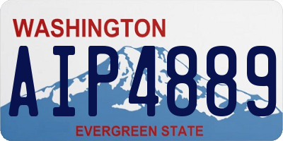 WA license plate AIP4889