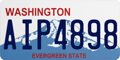 WA license plate AIP4898