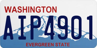 WA license plate AIP4901