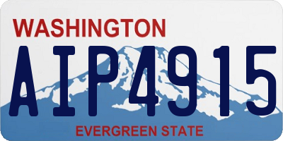 WA license plate AIP4915