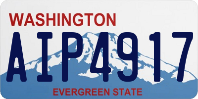 WA license plate AIP4917