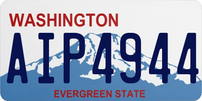 WA license plate AIP4944