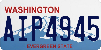 WA license plate AIP4945